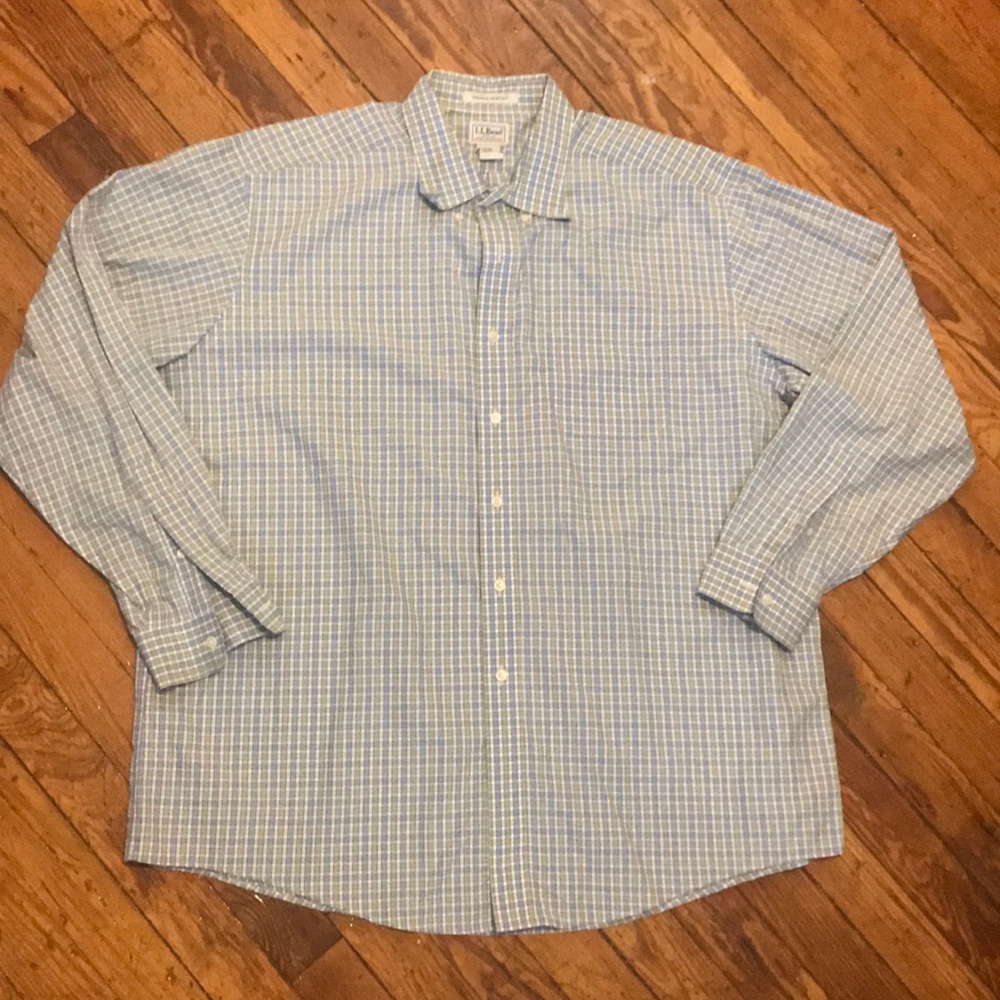 LL Bean XL Reg Long Sleeve Button Down Shirt
